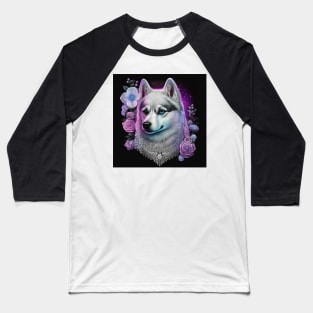 Modest Pomsky Baseball T-Shirt